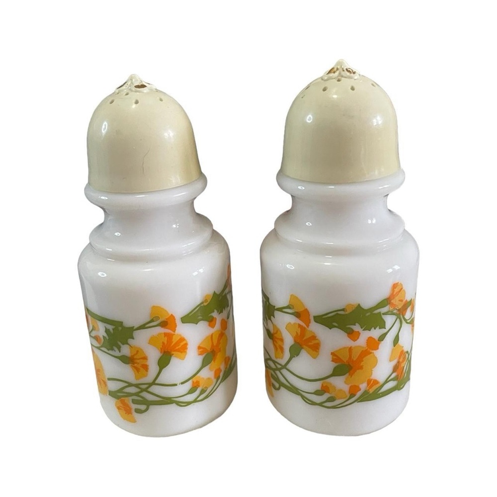 Vintage Avon Milk Glass Salt & Pepper Shakers